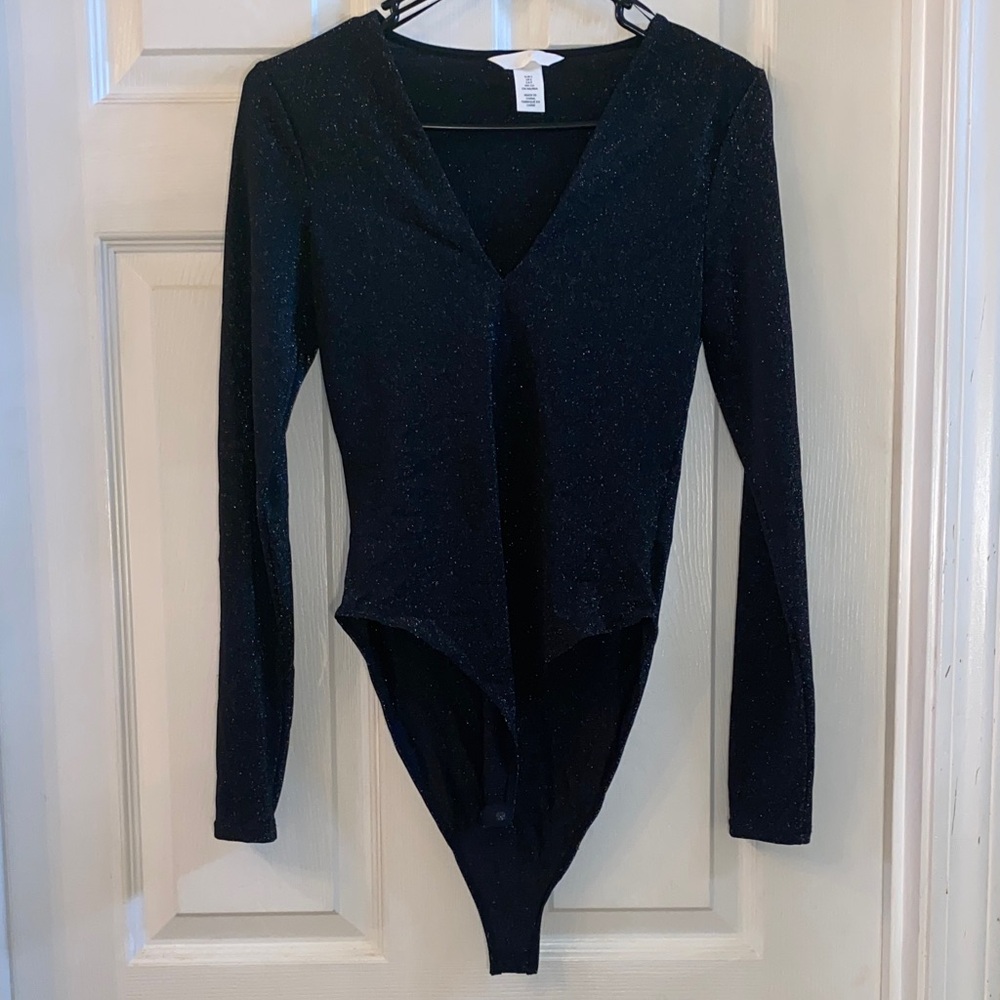 H&M Glittery Black Bodysuit - Picture 3 of 10